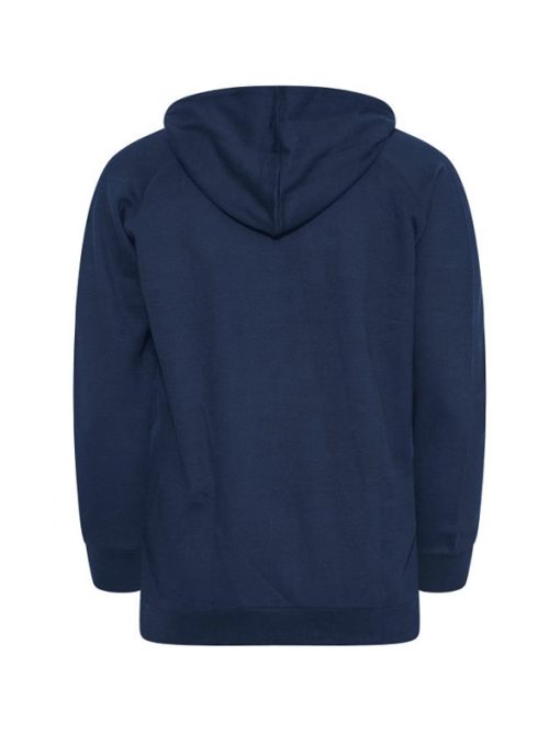 Men's And Womens Navy Blue Zipper Fleece Hoodie