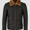 Men's Traditional Shearling Leather Jacket