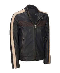 Men's Vintage Cafe Racer Black Retro Jacket