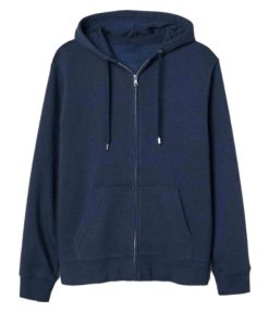 Navy Blue Zipper Hoodie