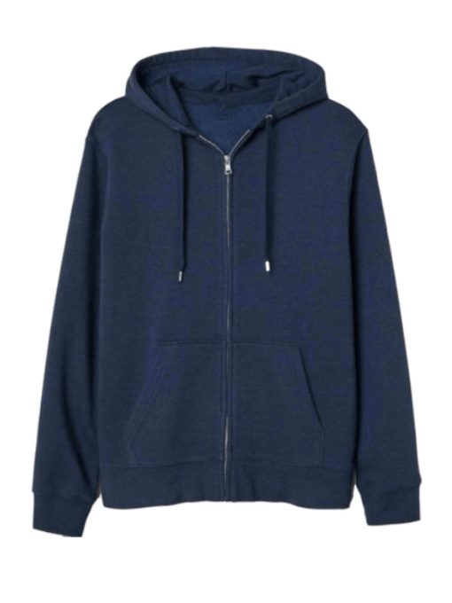 Navy Blue Zipper Hoodie