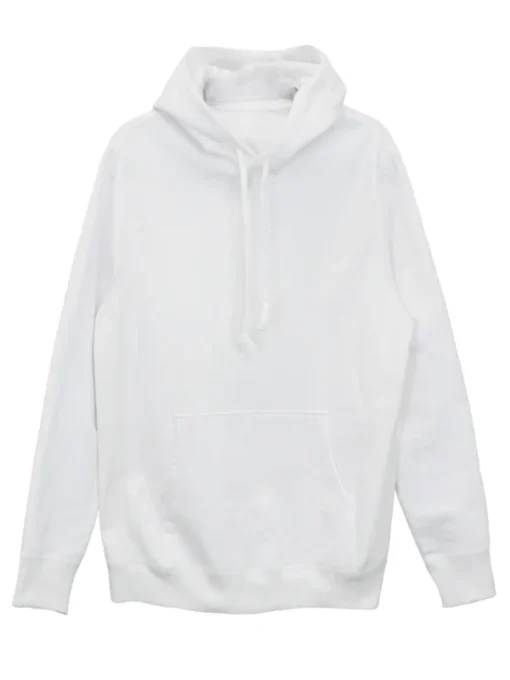 Plain White Fleece Hoodie