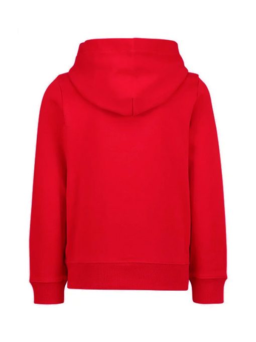 Red Fleece Pullover Hoodie