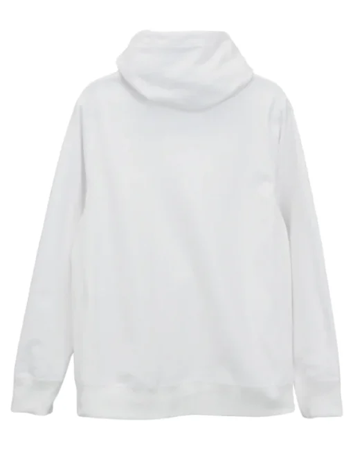 White Pullover Fleece Hoodie