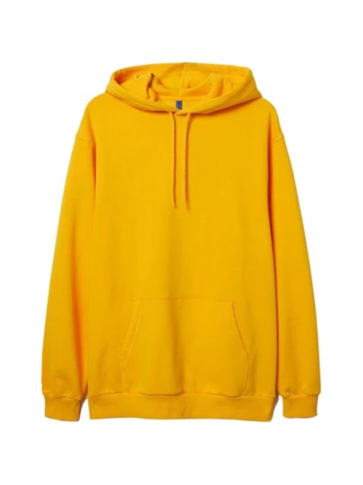 Yellow Pullover Fleece Hoodie