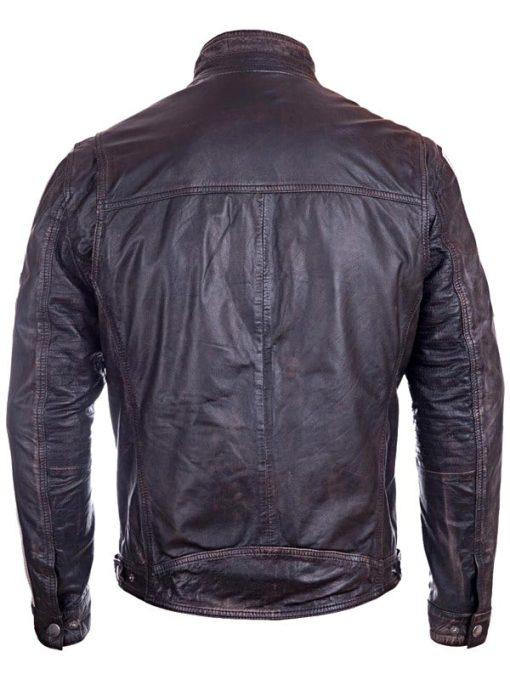 Mens-Vintage-Cafe-Racer-Distressed-Leather-Biker-Jacket-Black-BACK
