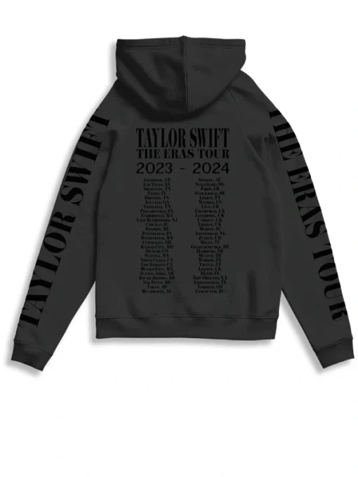 Taylor Swift The Eras International Tour Black Photo Hoodie