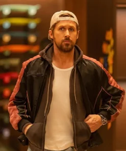 The Fall Guy 2024 Ryan Gosling Leather Jacket Black