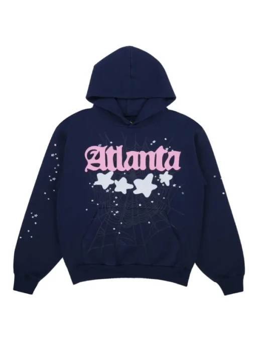 Sp5der Atlanta Hoodie Navy