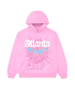 Sp5der Atlanta Hoodie Pink