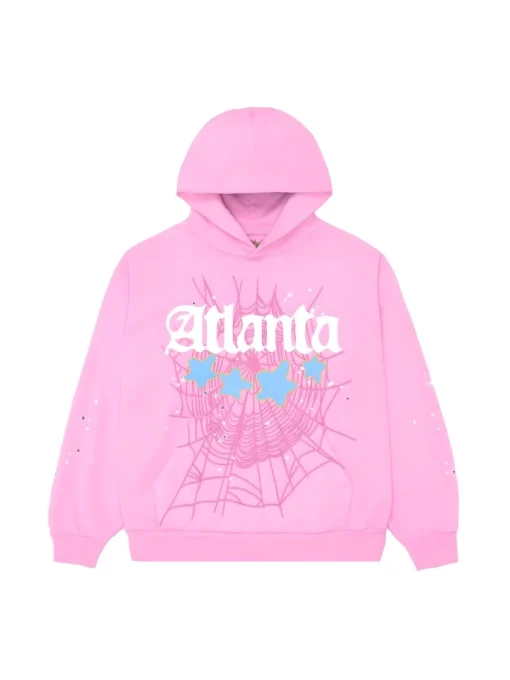 Sp5der Atlanta Hoodie Pink