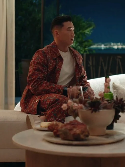 Joel Kim Booster Loot S02 Nicholas Red Floral Shirt Jacket