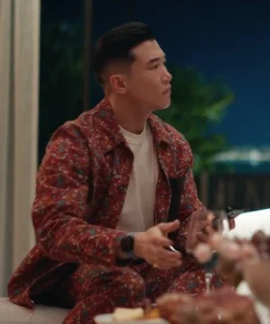 Joel Kim Booster Loot Season 2 Nicholas Red Floral Shirt Jacket