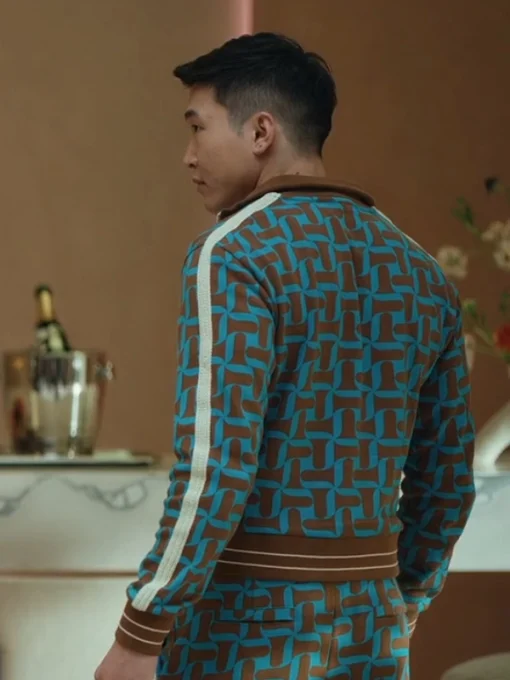 Joel Kim Booster TV Series Loot Season 2 Nicholas Zip Track Jacket