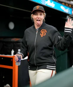 San Francisco Giants Full-Zip Black Bomber Jacket