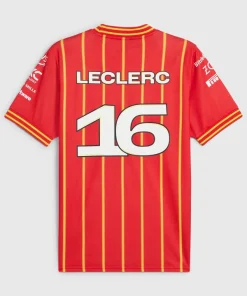 Scuderia Ferrari F1 2024 Charles Leclerc Soccer Jersey