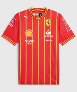 Scuderia Ferrari 2024 Charles Leclerc Soccer Jersey