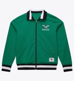 Men's Green Philadelphia Eagles Retro Full-Zip Track Jacket