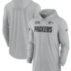 Green Bay Packers 2024 Salute To Service Long Sleeve Hooded T-Shirt