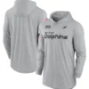 Miami Dolphins 2024 Salute To Service Long Sleeve Hooded T-Shirt
