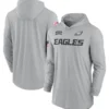 Philadelphia Eagles 2024 Salute To Service Long Sleeve Hooded T-Shirt