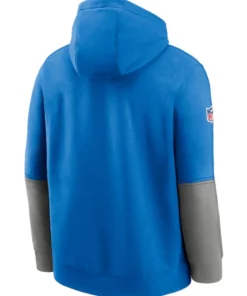 Sideline Detroit Lions Blue 2024 Club Hoodie