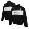 Oakland Raiders Black Quarter-Zip Jacket