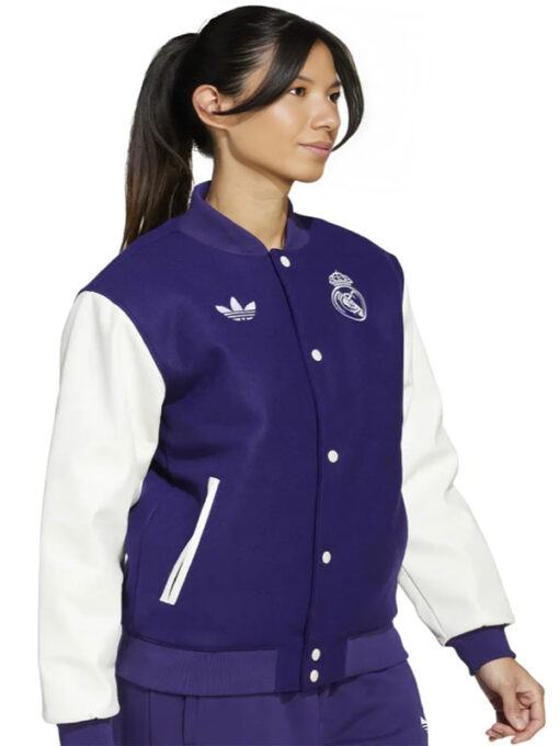 Chinese New Year Real Madrid Purple And White Jacket