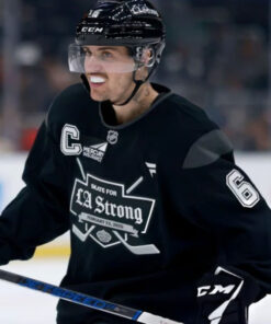 Justin Bieber Skate For LA Strong Event Black Jersey