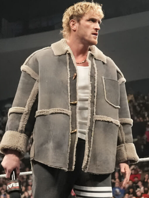Logan Paul Monday Night RAW Shearling Jacket