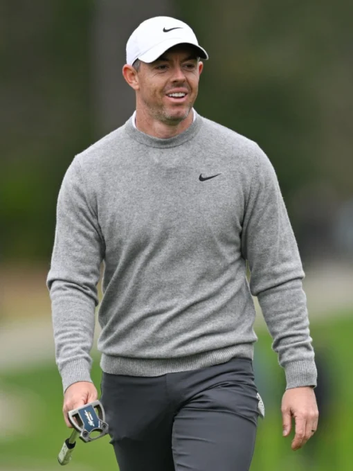 Rory McIlroy AT&T Pebble Beach Pro-Am 2025 Grey Sweatshirt