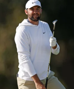 Scottie Scheffler 2025 Genesis Invitational White Hoodie
