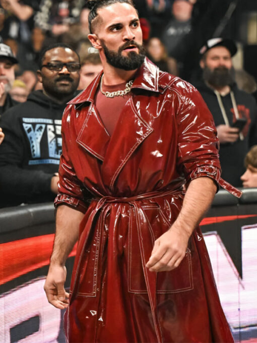 Seth Rollins Monday Night RAW Leather Coat