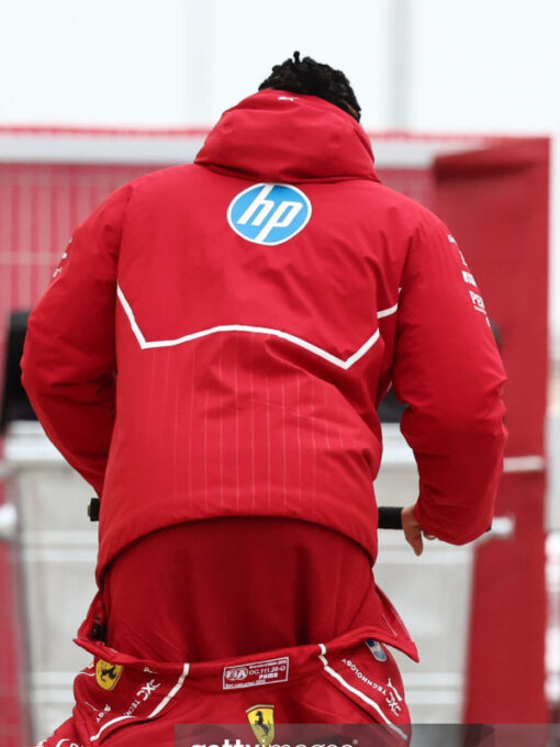 Scuderia Ferrari F1 HP 2025 Red Hooded Jacket
