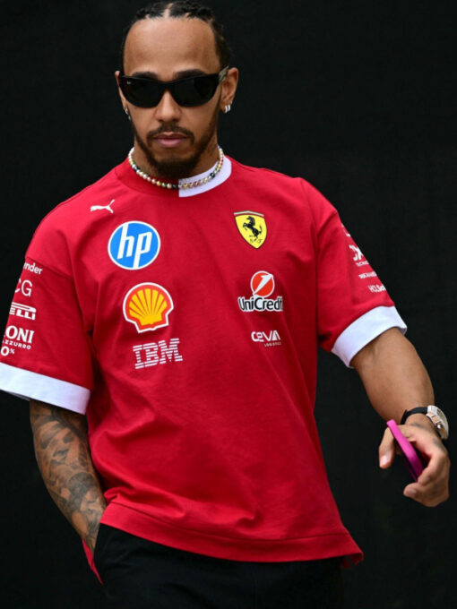 Scuderia Ferrari F1 HP 2025 Red T-Shirt