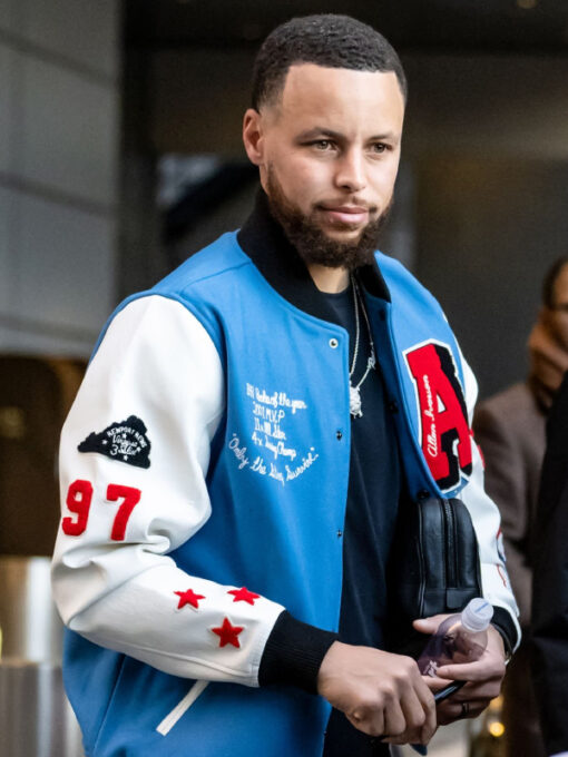 Stephen Curry Allen Iverson The Answer Varsity Jacket