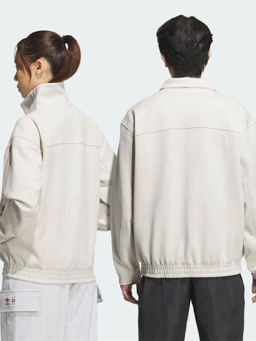 Chinese New Year Suede Jacket White
