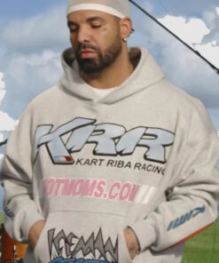 Drake KRR Kart Riba Racing Hot Moms Grey Hoodie