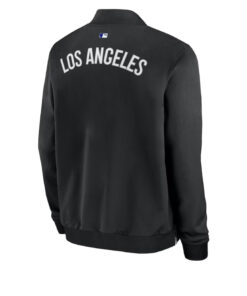 Los Angeles Dodgers Black Dugout Full Zip Bomber Jacket