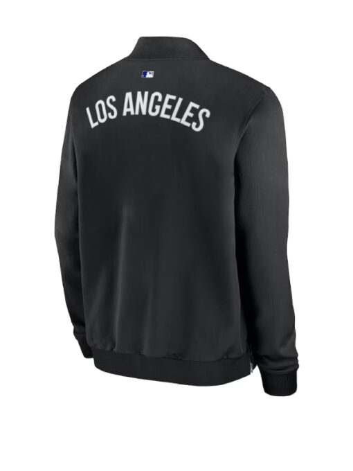 Los Angeles Dodgers Black Dugout Full Zip Bomber Jacket