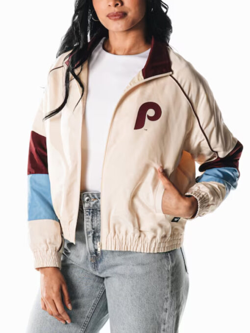 Philadelphia Phillies Cream Color Block Jacket
