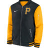Pittsburgh Pirates Dugout Full-Zip Bomber Jacket