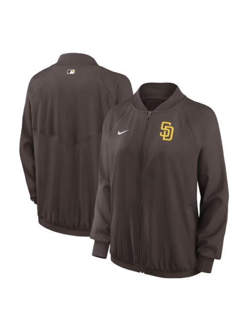 San Diego Padres Brown Team Raglan Jacket