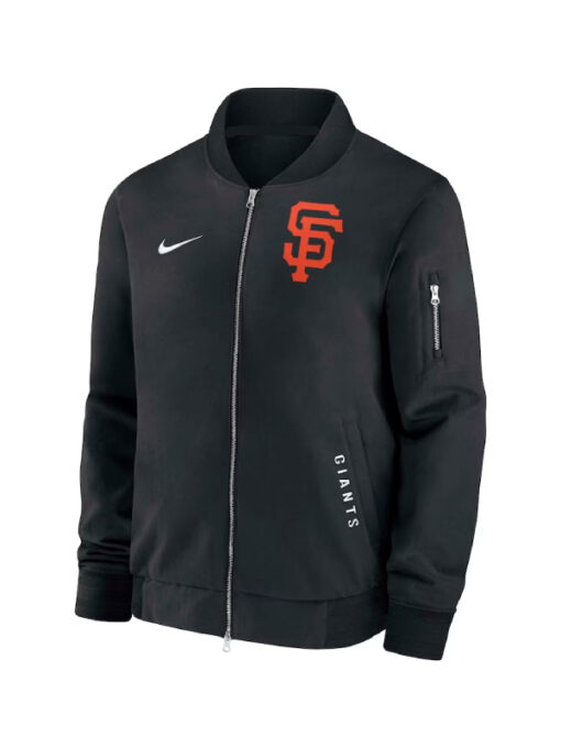 San Francisco Giants Dugout Black Bomber Jacket
