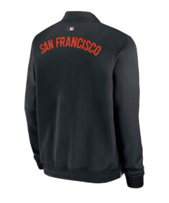 San Francisco Giants Dugout Full Zip Black Bomber Jacket