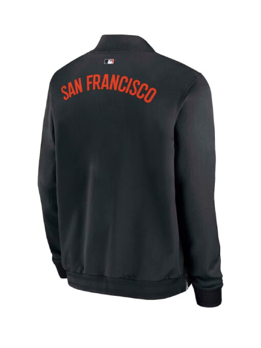 San Francisco Giants Dugout Full Zip Black Bomber Jacket