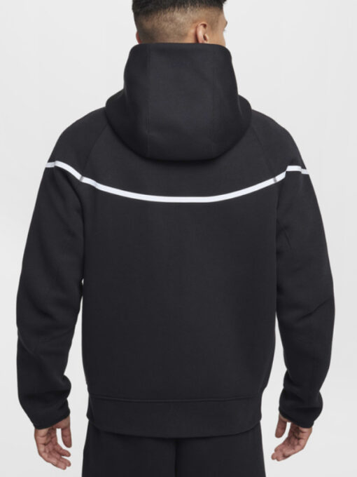Tech Windrunner Black Reflective Fleece Jacket