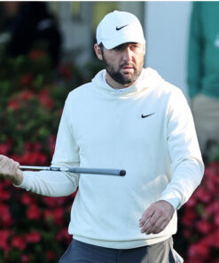 The Masters 2025 Practice Day Scottie Scheffler Off White Hoodie