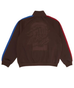 CJ x FCB Barca Retro Zip Anthem Brown Jacket
