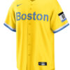 Boston Red Sox 617 Yellow Jersey